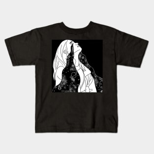 Crying space girl Kids T-Shirt